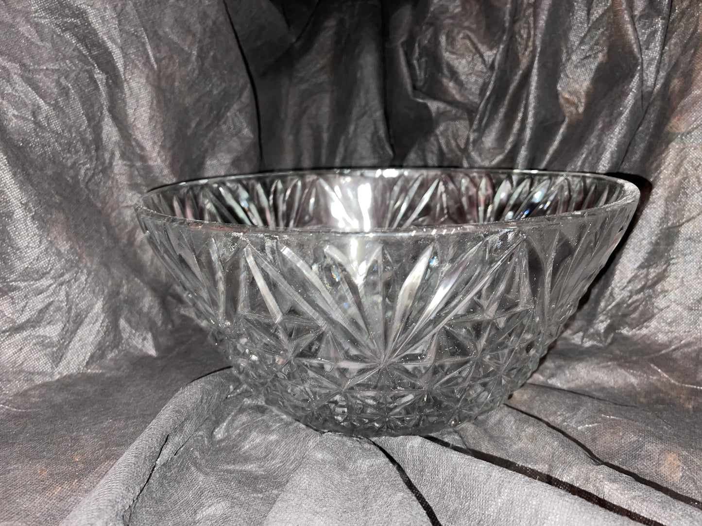 DISH RENTAL VINTAGE GLASS PUNCH BOWL