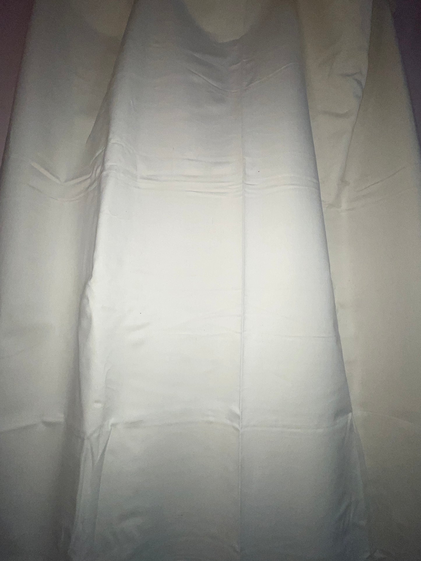 FABRIC RENTAL CREAM WHITE COTTON VELVET FABRIC PANEL