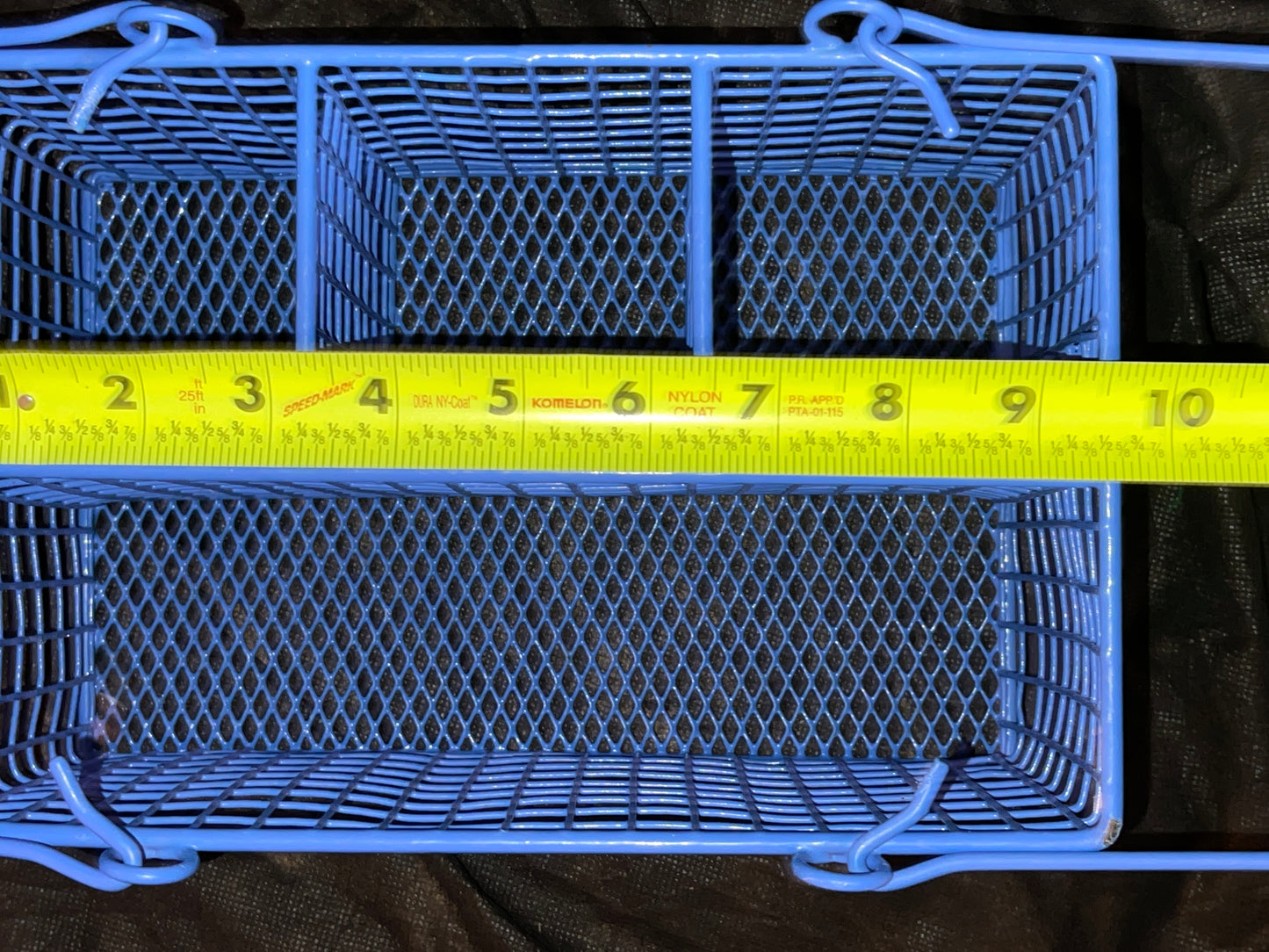SERVEWARE RENTAL BLUE WIRE BASKET HANDLES METAL