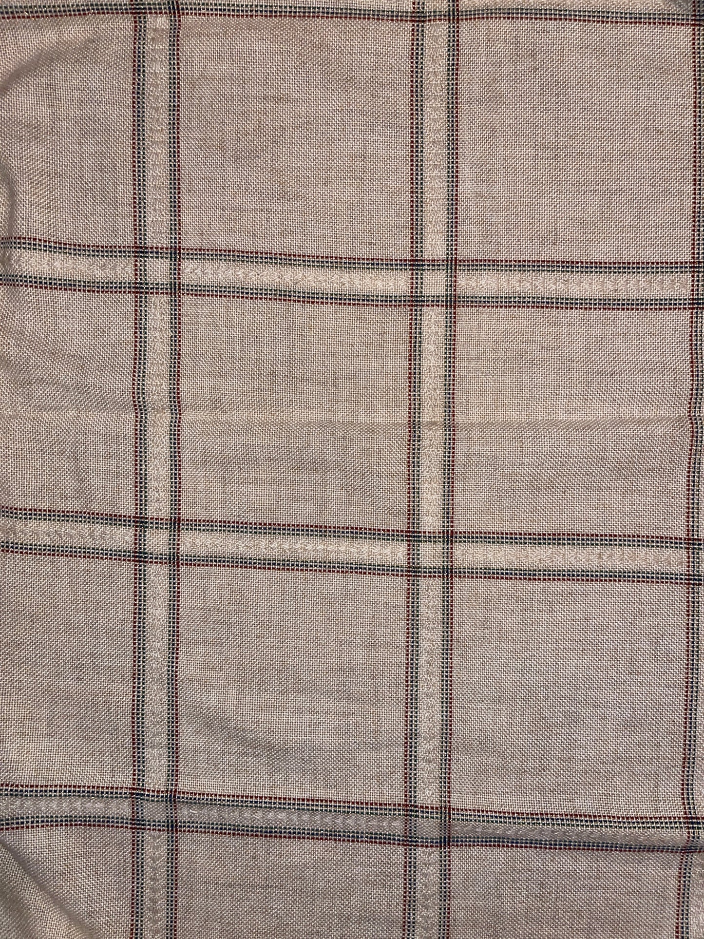 FABRIC RENTAL beige red green gokd blue canvas holiday country MEDIUM WEIGHT FABRIC PIECE
