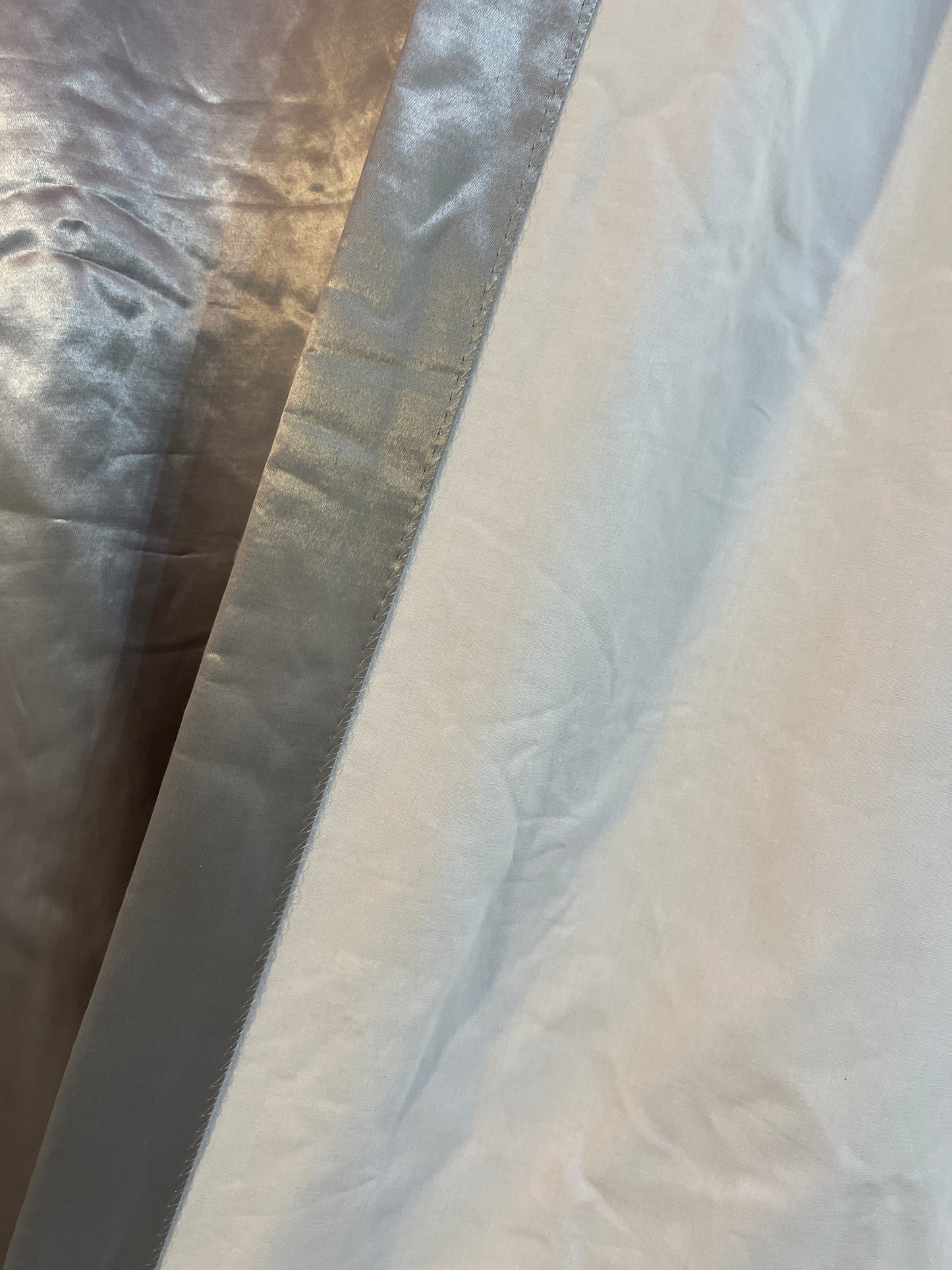 CURTAIN RENTALSILVER SATIN HEAVY