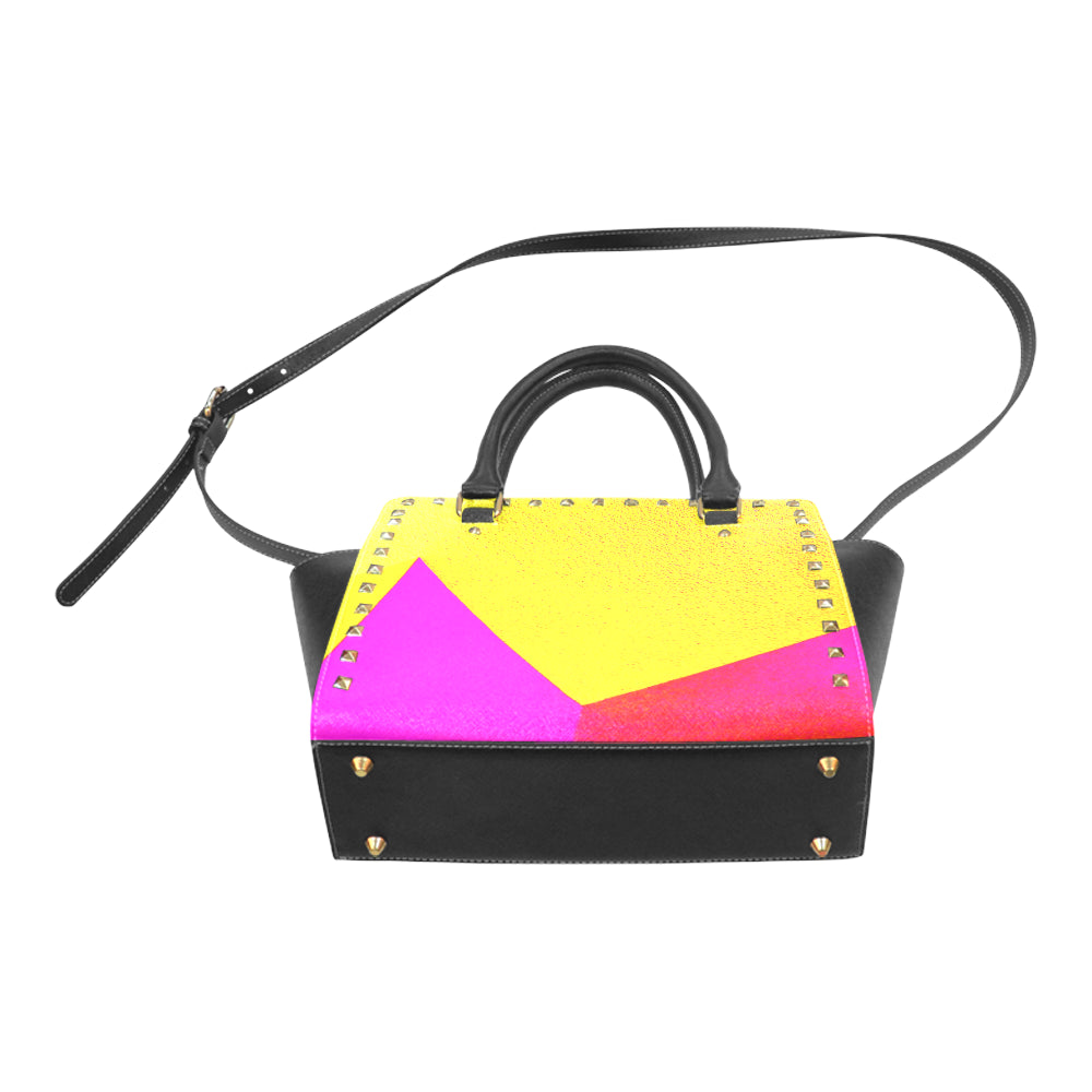 Yellow Abstract Shoulder Bag e-joyer