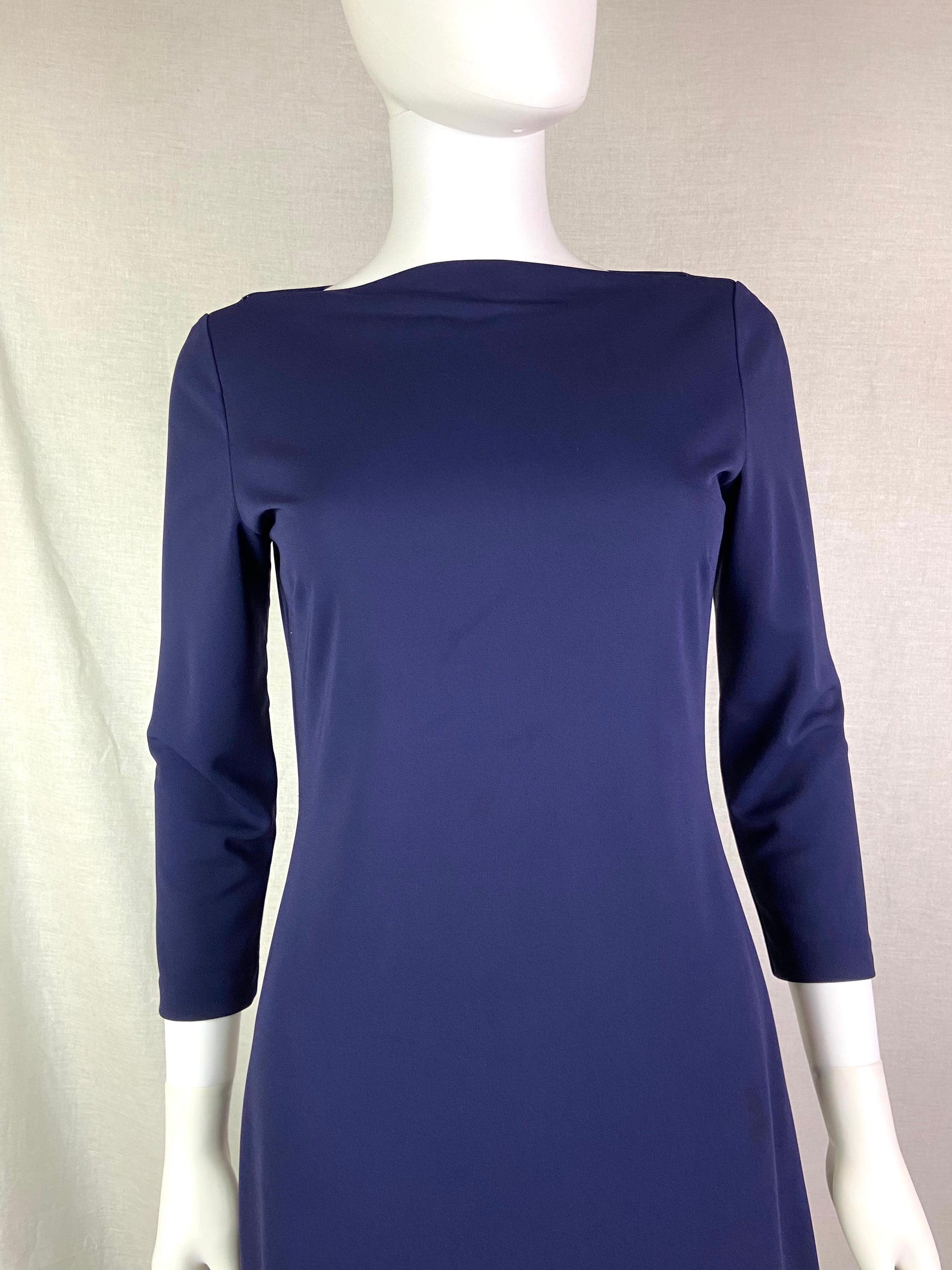 Nicole Miller Navy Blue Shift Mini Dress ABBY ESSIE STUDIOS