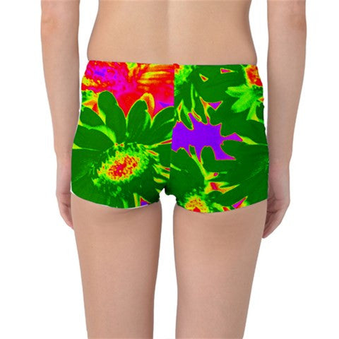 Suga Lane Tropical Floral Green Purple Boyleg Bikini Bottom ABBY ESSIE