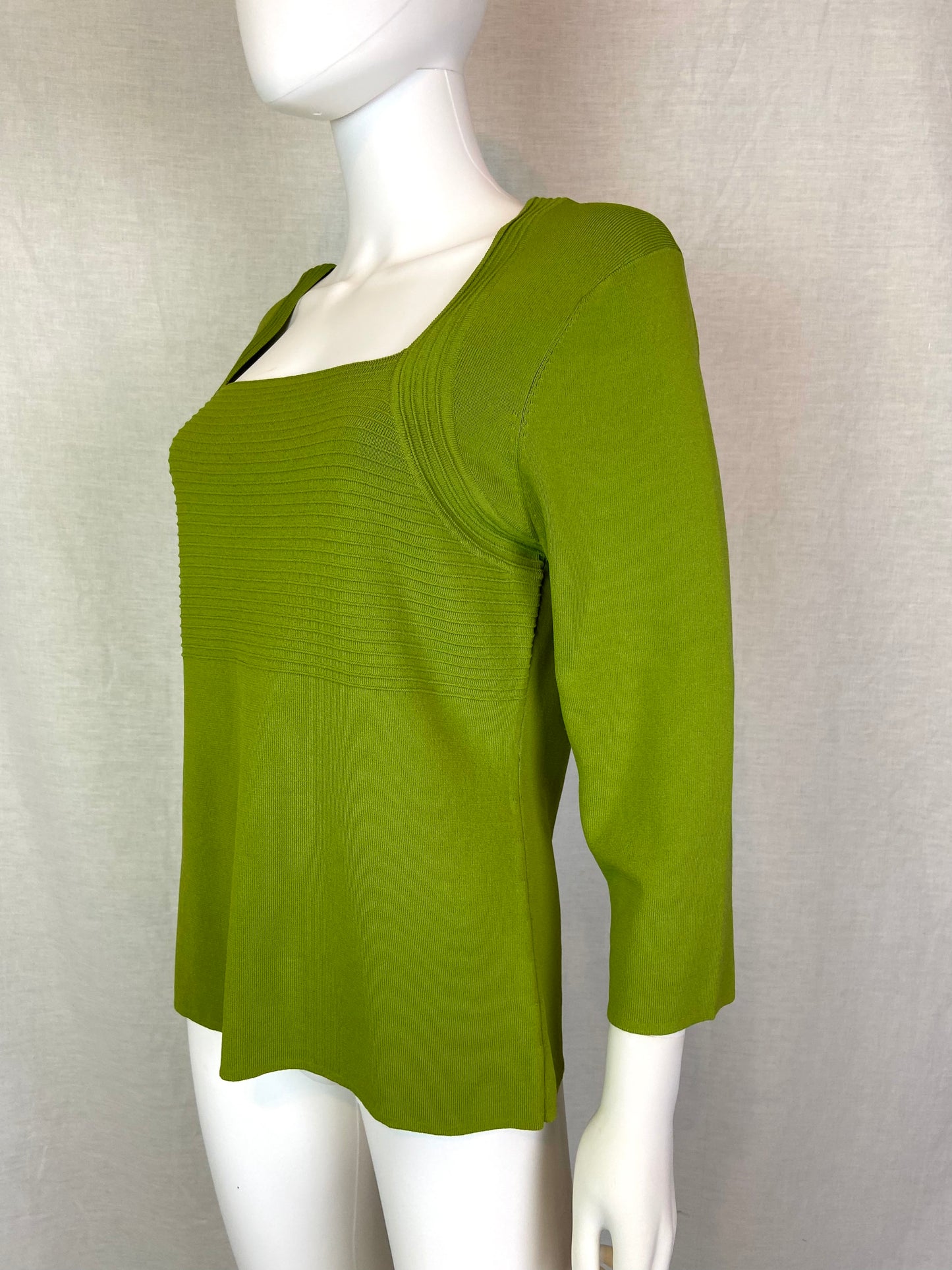Lime Green Stretch Sweater XL