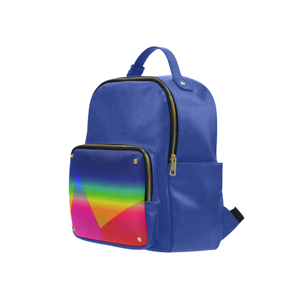 Rainbow Coed Leather Backpack e-joyer