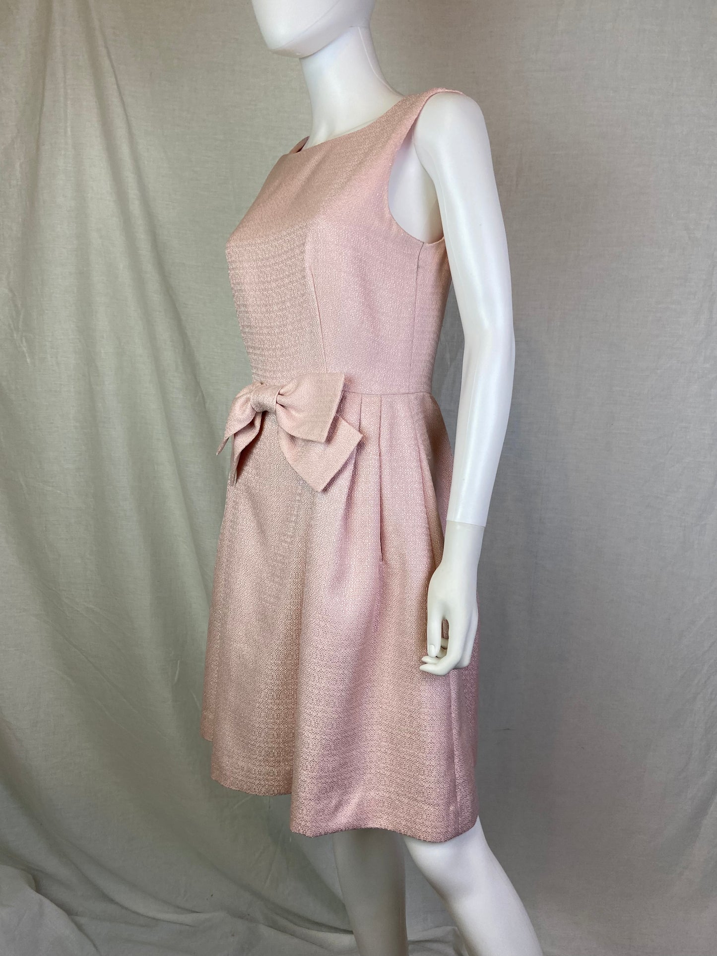 Tahari Pink Linen Tank Dress