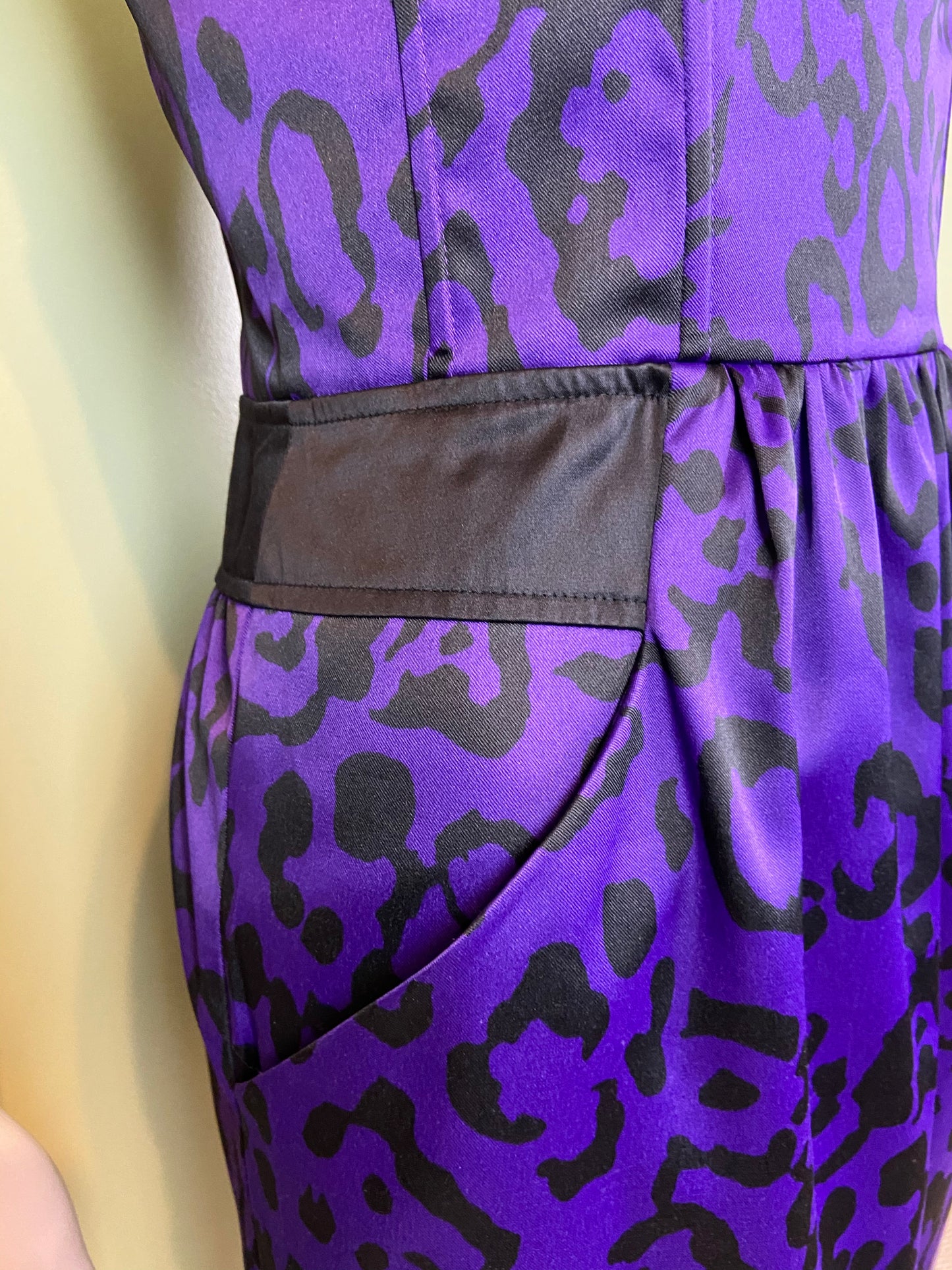 Purple Satin Bustier Cocktail Dress Abby Essie
