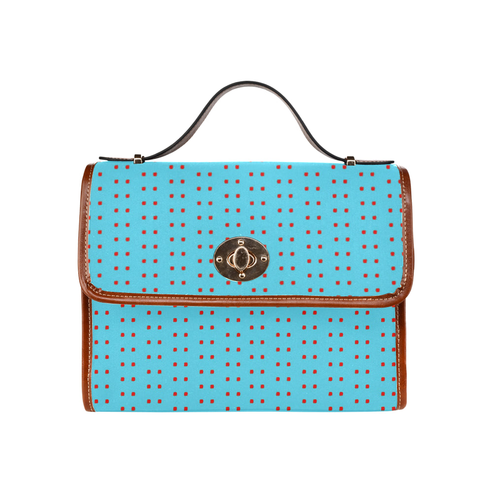 Polka Stripe London Satchel Bag e-joyer