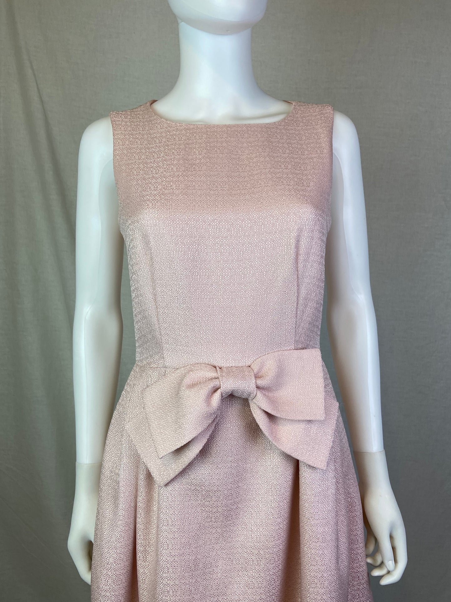 Tahari Pink Linen Tank Dress