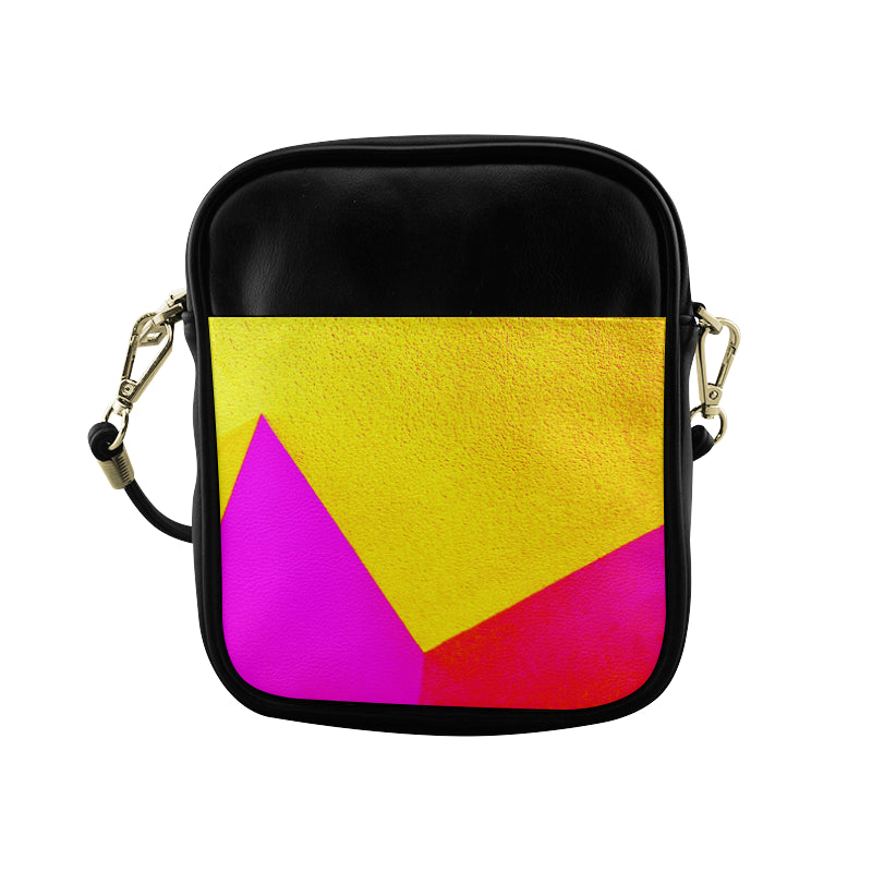 Yellow Abstract Sling Crossbody Bag e-joyer