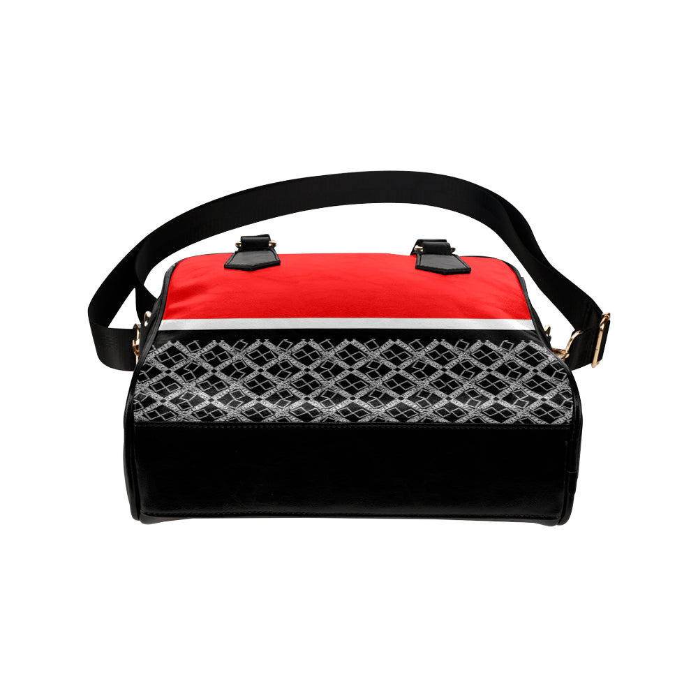 Stripe Logissimo Leather Satchel Bag e-joyer