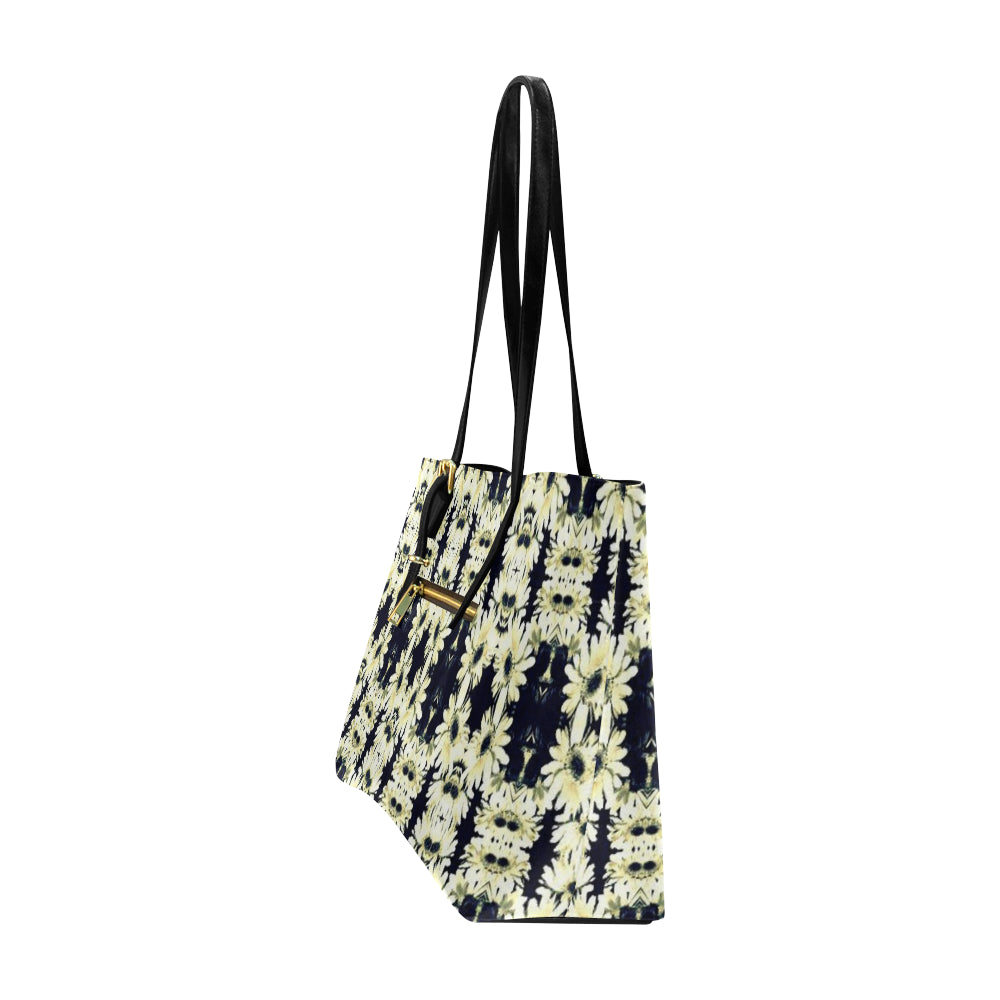 Damask Classic Leather Tote Bag e-joyer