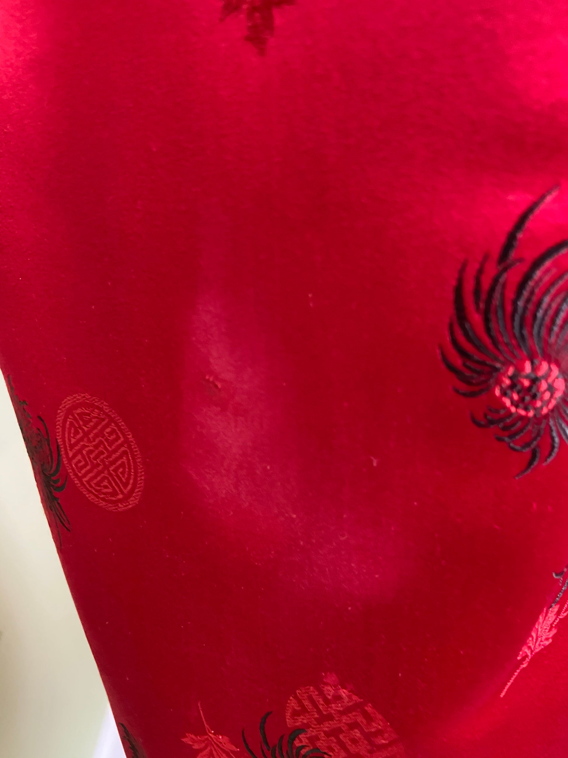 VIntage Hope Brothers Bespoke Red Satin Suit Dress SUGA LANE