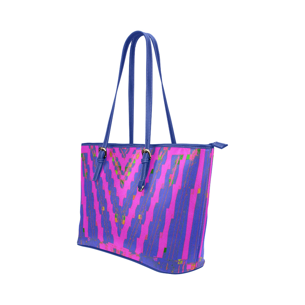 Electro Tribal Jane Leather Tote Bag /Small