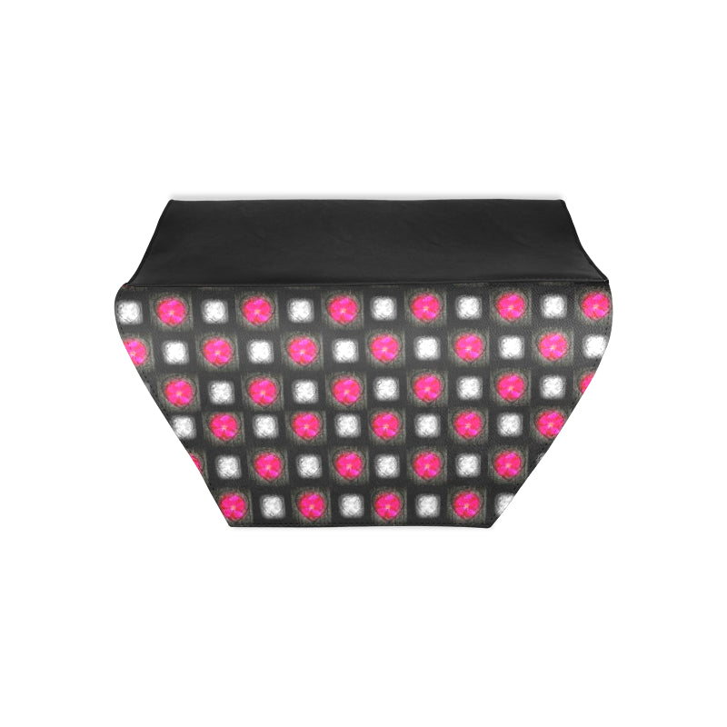 Bling Hearts Leather Clutch Bag e-joyer