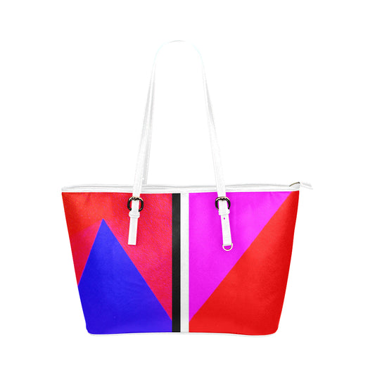 Abstract Jane Leather Tote Bag e-joyer