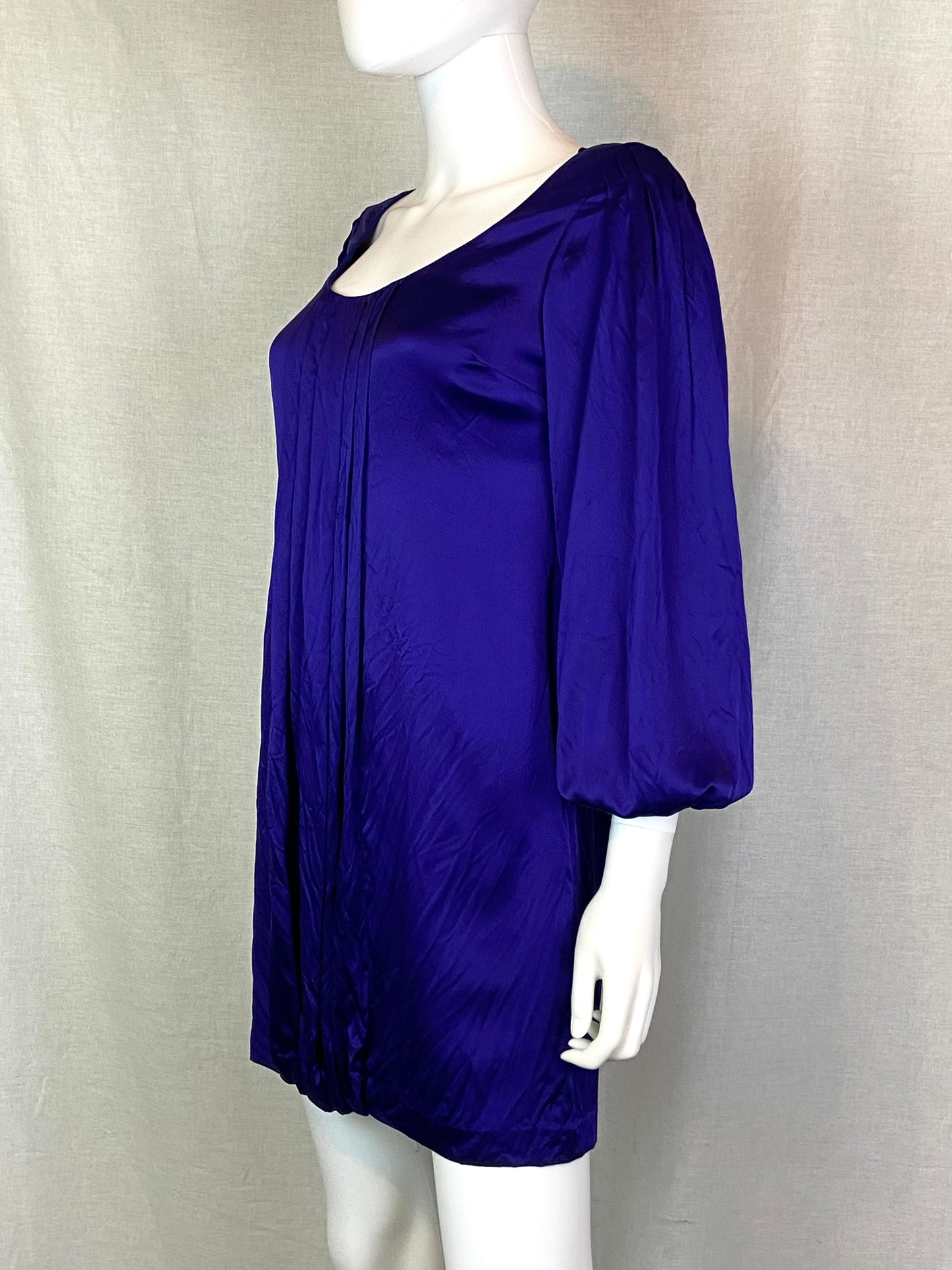 INC Purple Silk Blouson Dress 2