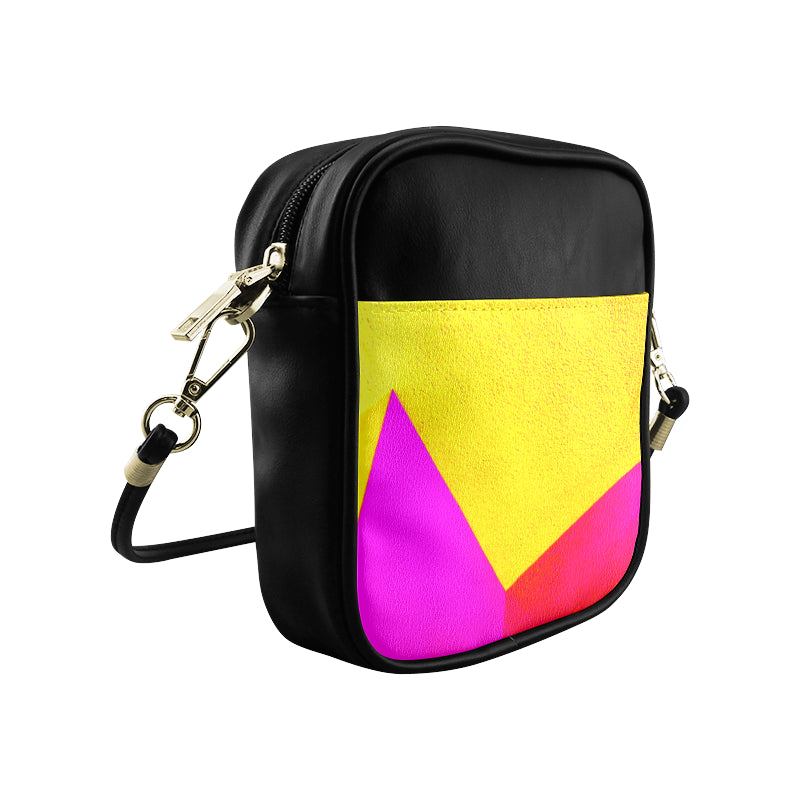 Yellow Abstract Sling Crossbody Bag e-joyer