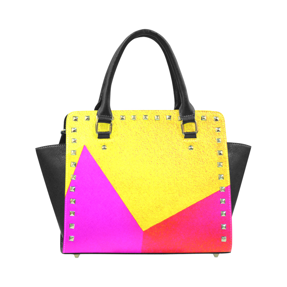 Yellow Abstract Shoulder Bag e-joyer