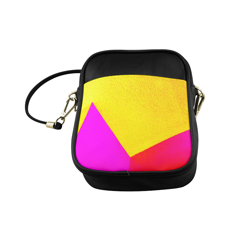 Yellow Abstract Sling Crossbody Bag e-joyer