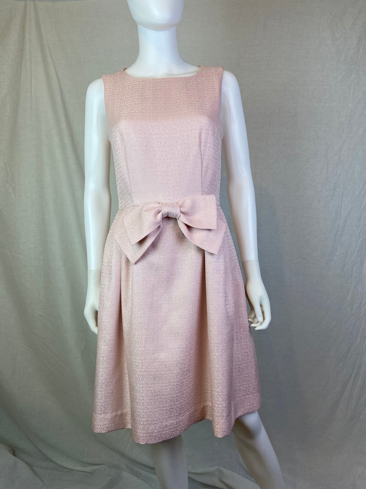 Tahari Pink Linen Tank Dress