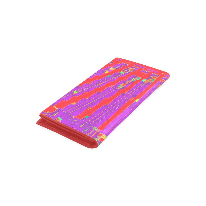 Electro Stripe Folding Leather Wallet e-joyer