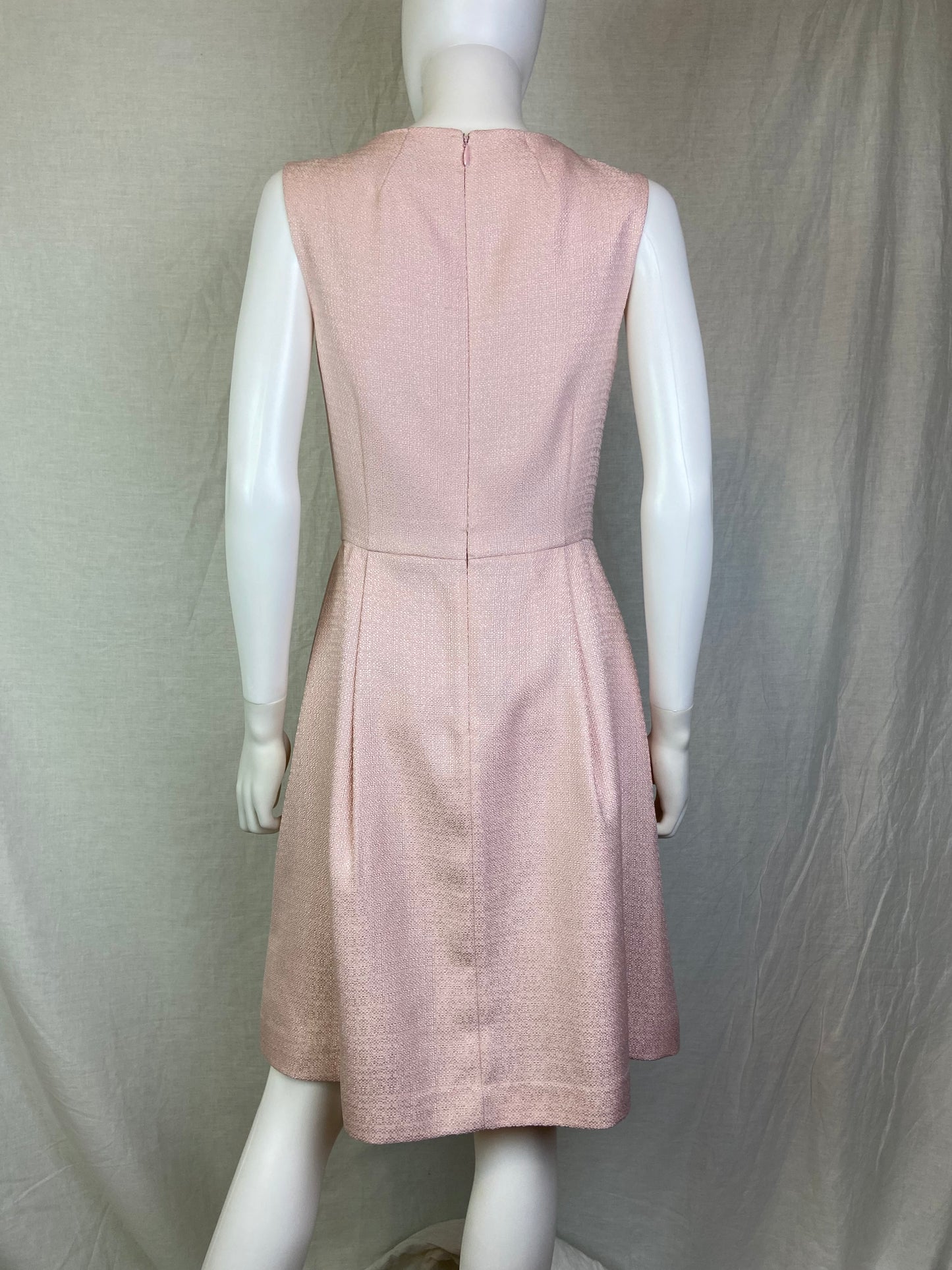 Tahari Pink Linen Tank Dress