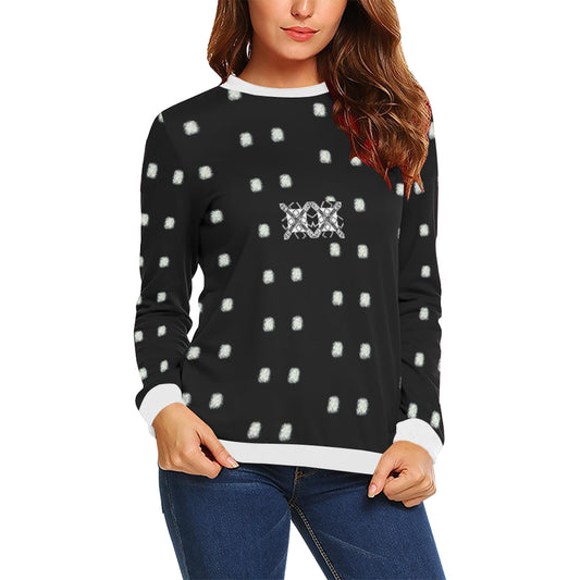 VIP Polka Stripe Crewneck Sweatshirt e-joyer