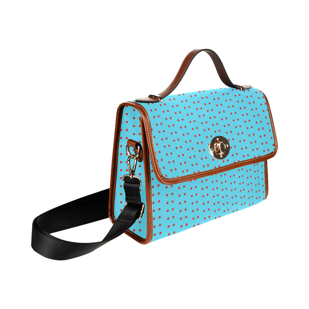 Polka Stripe London Satchel Bag e-joyer