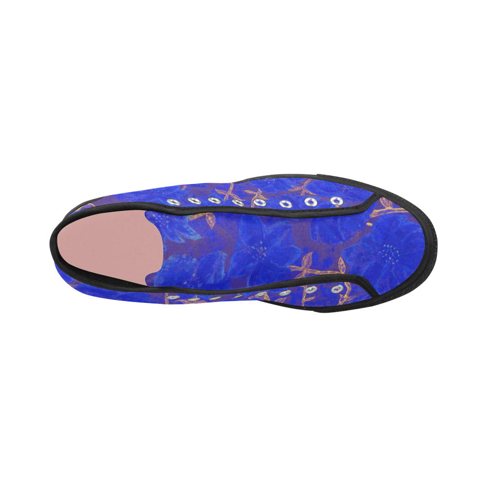 pink fireworks collage 2 royal blue 4.59 mb Vancouver H Women's Canvas Shoes (1013-1) e-joyer