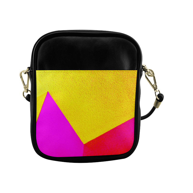 Yellow Abstract Sling Crossbody Bag e-joyer