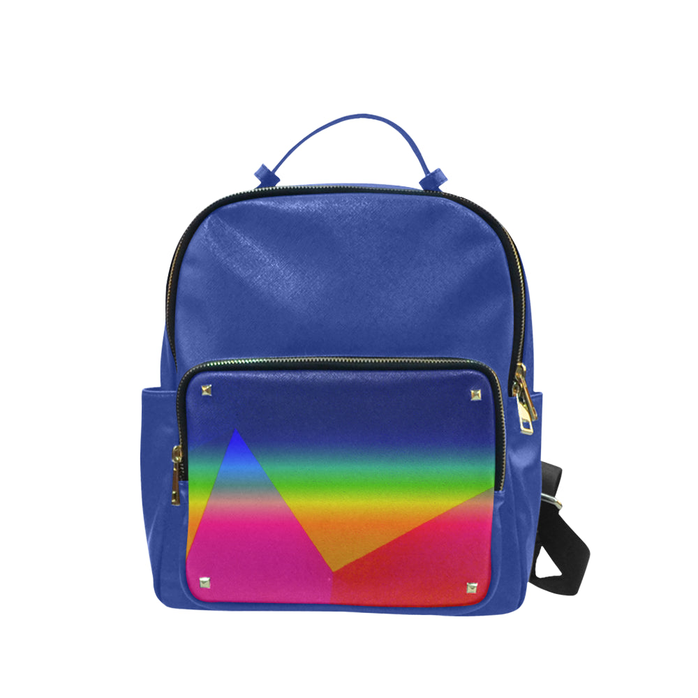 Rainbow Coed Leather Backpack e-joyer