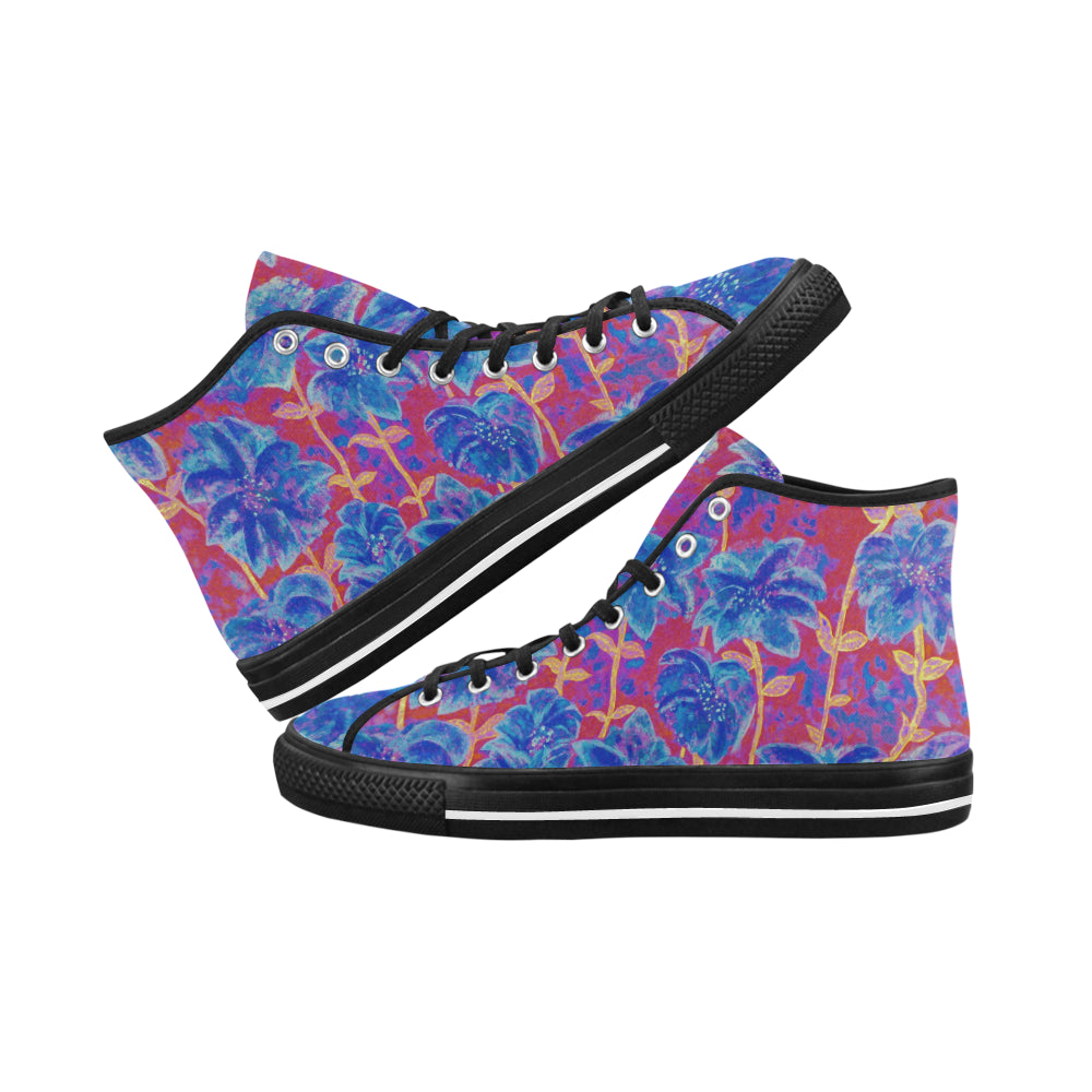pink fireworks collage 2 blue red ox 4.99 mb Vancouver H Women's Canvas Shoes (1013-1) e-joyer