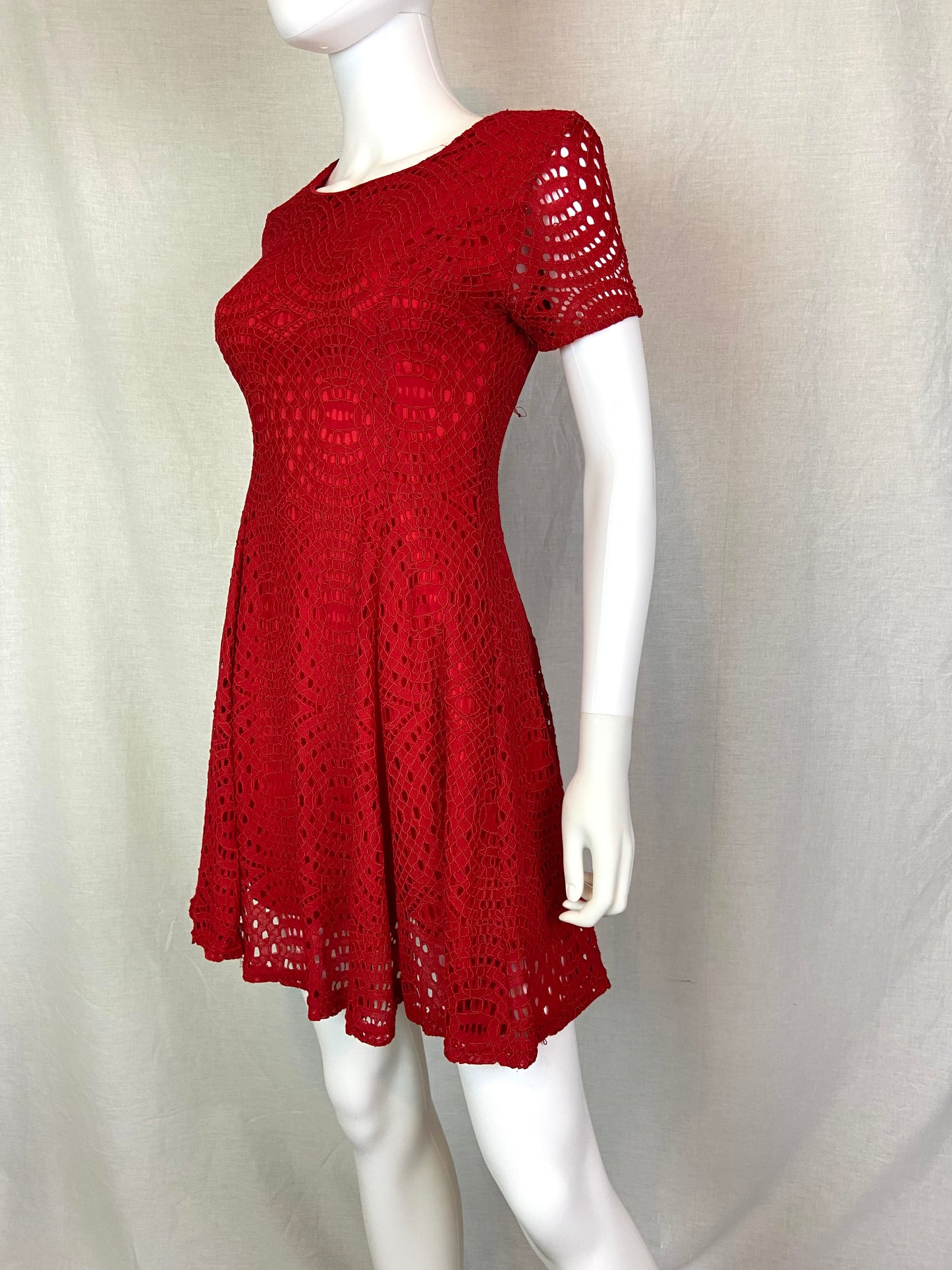 Francescas’s Red Lace Dress XS
