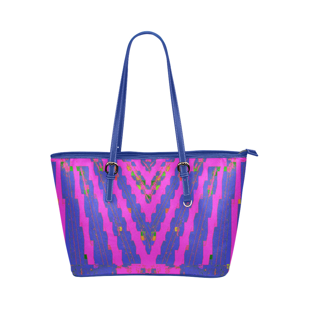 Electro Tribal Jane Leather Tote Bag /Small