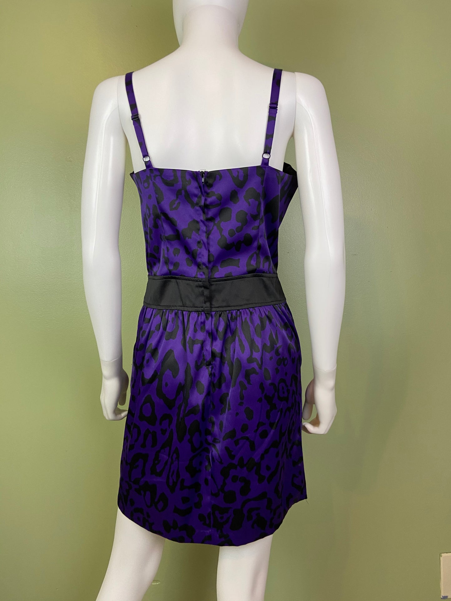 Purple Satin Bustier Cocktail Dress Abby Essie
