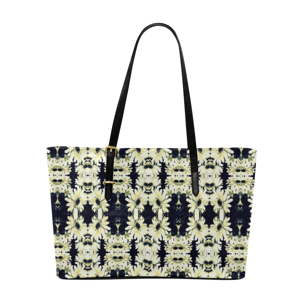 Damask Classic Leather Tote Bag e-joyer