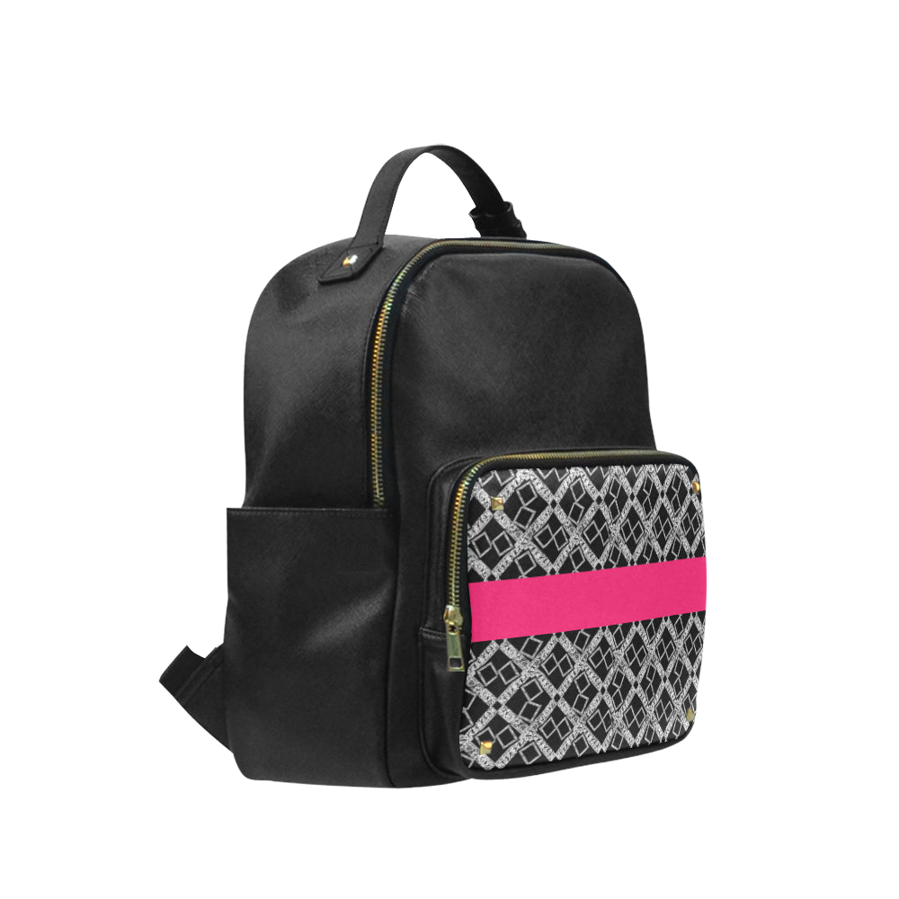 Logissimo Stripe Coed Leather Backpack e-joyer