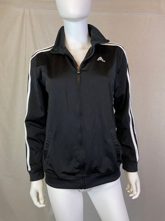 Adidas Black White Track Suit Jacket ABBY ESSIE STUDIOS