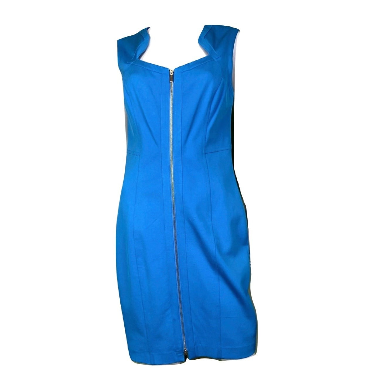 Cache Turquoise Blue Bodycon Sleeveless Sheath Dress Abby Essie