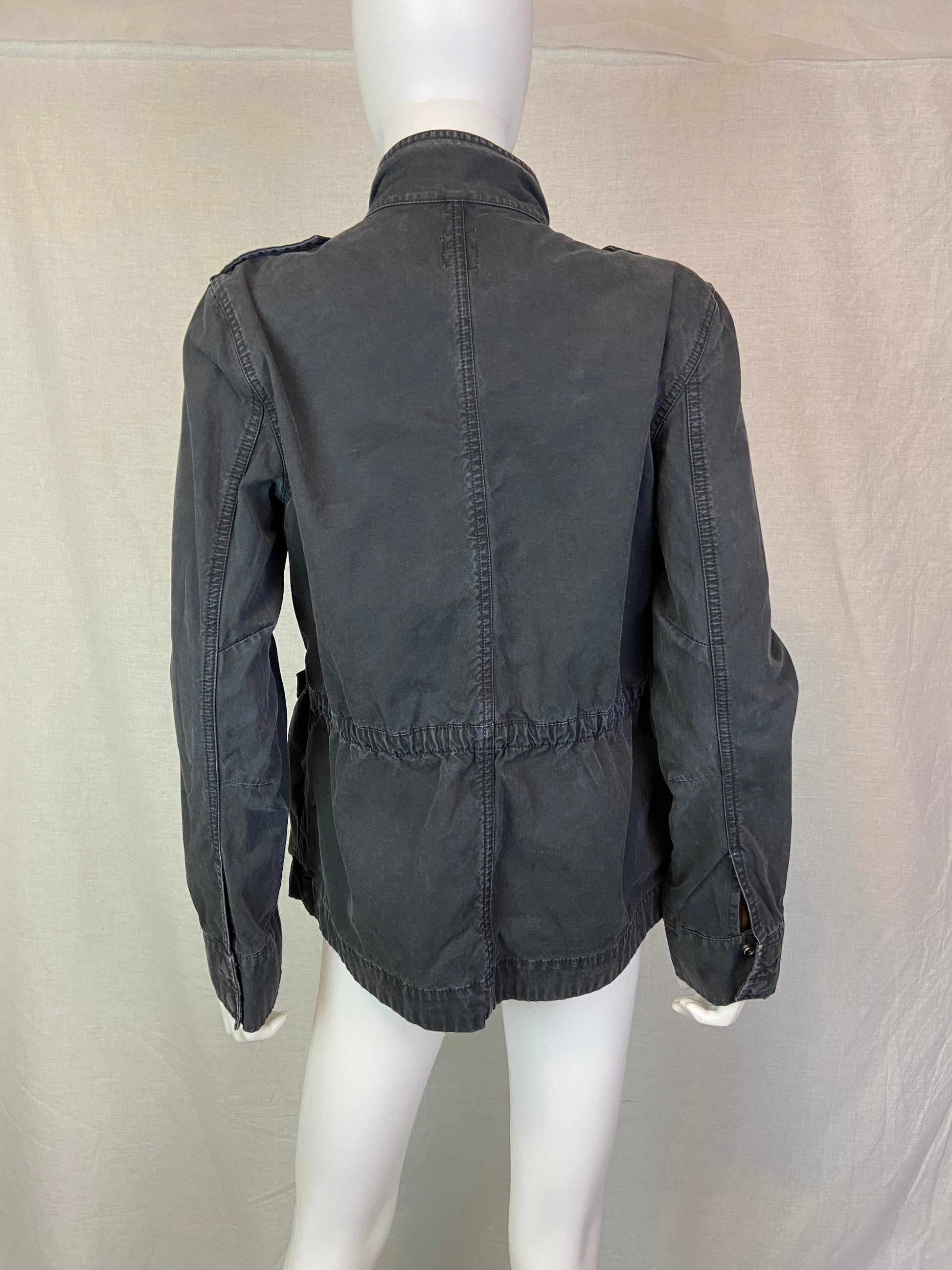 Gap Faded Distressed Black Denim Jacket M ABBY ESSIE STUDIOS