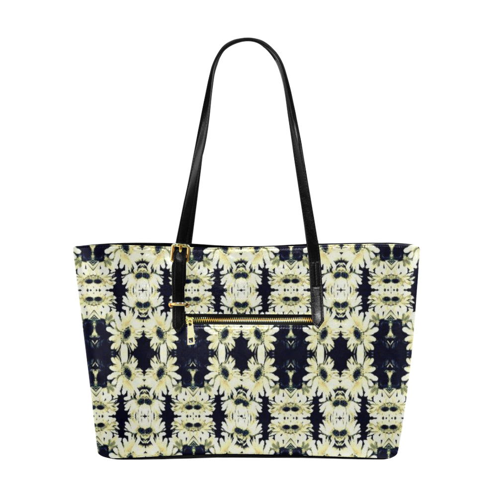 Damask Classic Leather Tote Bag e-joyer