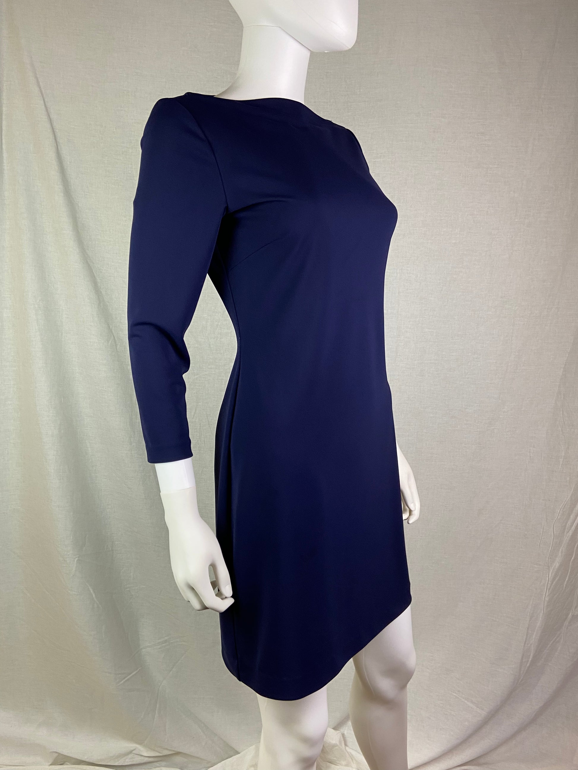 Nicole Miller Navy Blue Shift Mini Dress ABBY ESSIE STUDIOS