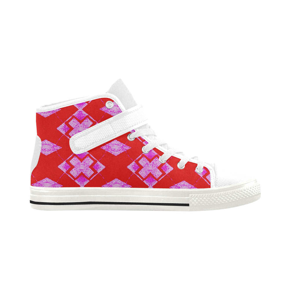 dramatic red pink exes crop - Copy Aquila Strap Women's Shoes/Large Size (Model 1202) e-joyer