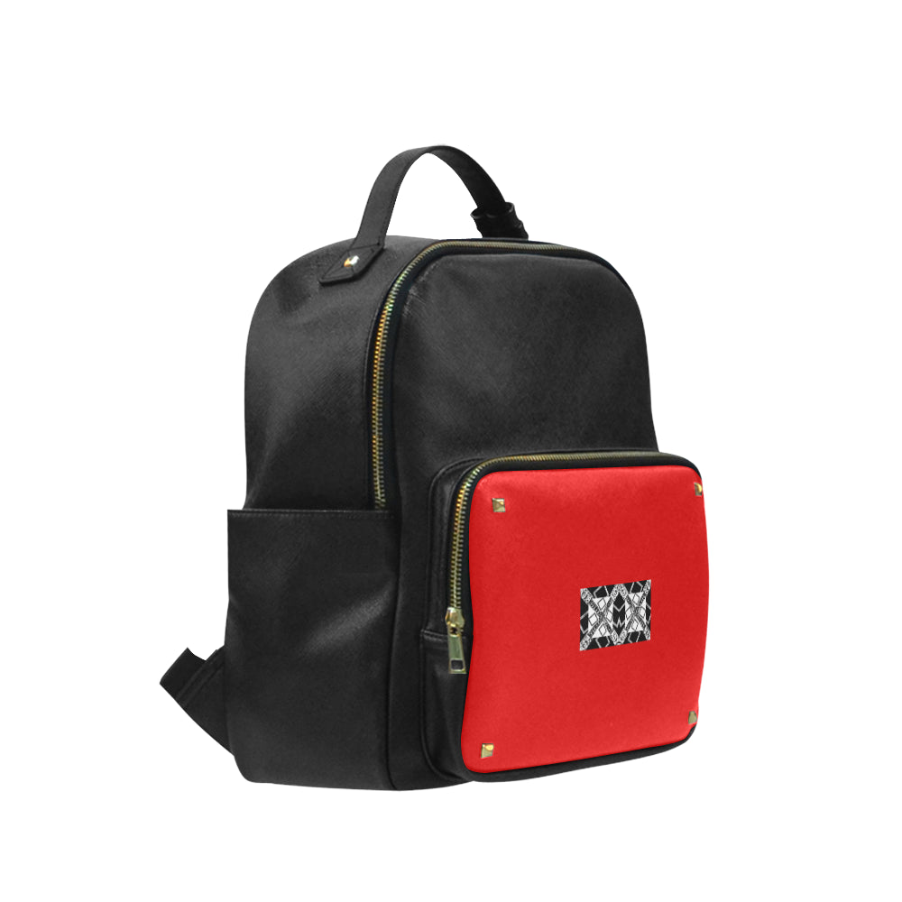 VIP Logo Coed Leather Backpack