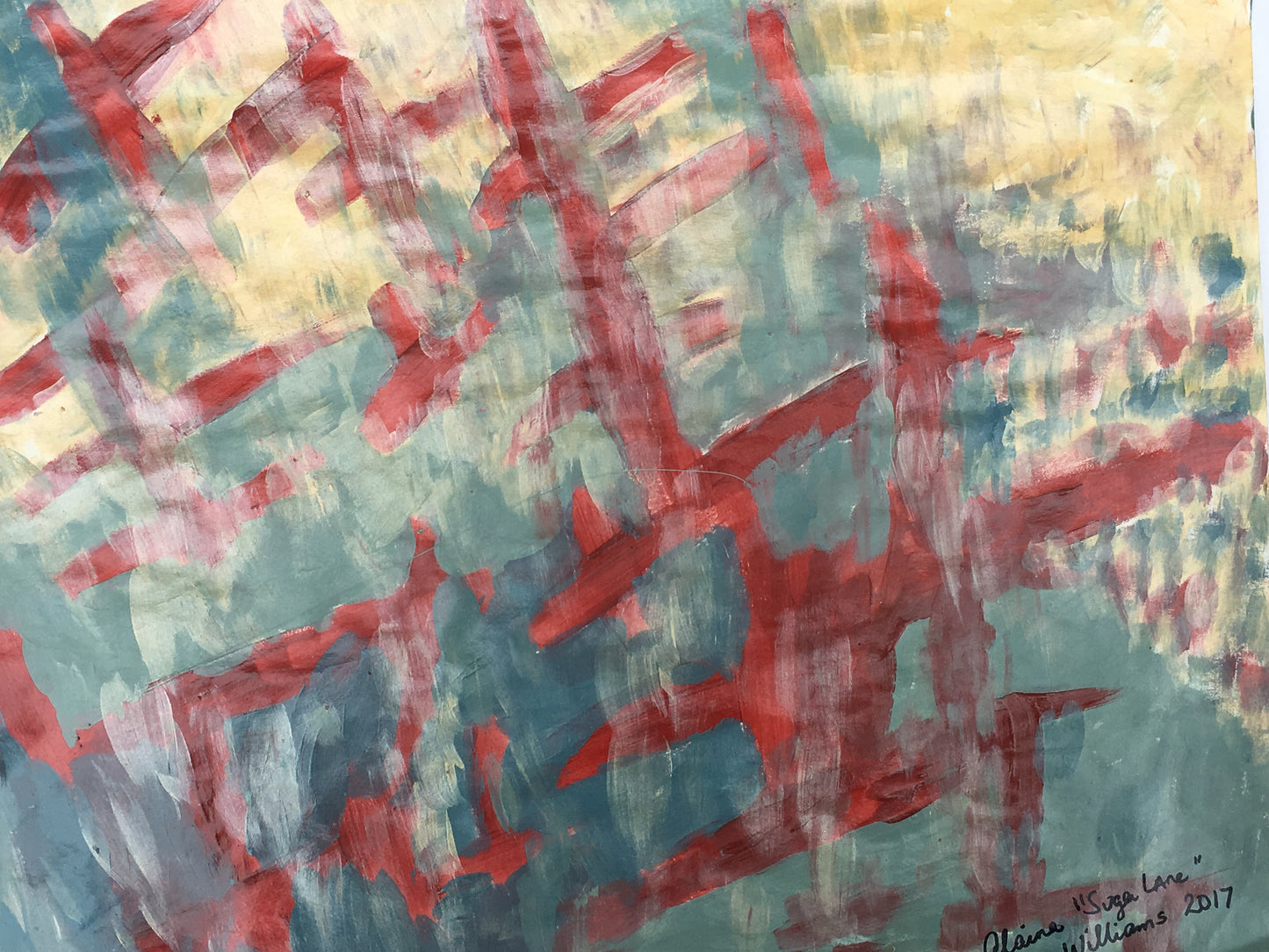 "Veil" Painting on Paper From "Fragile Existence"