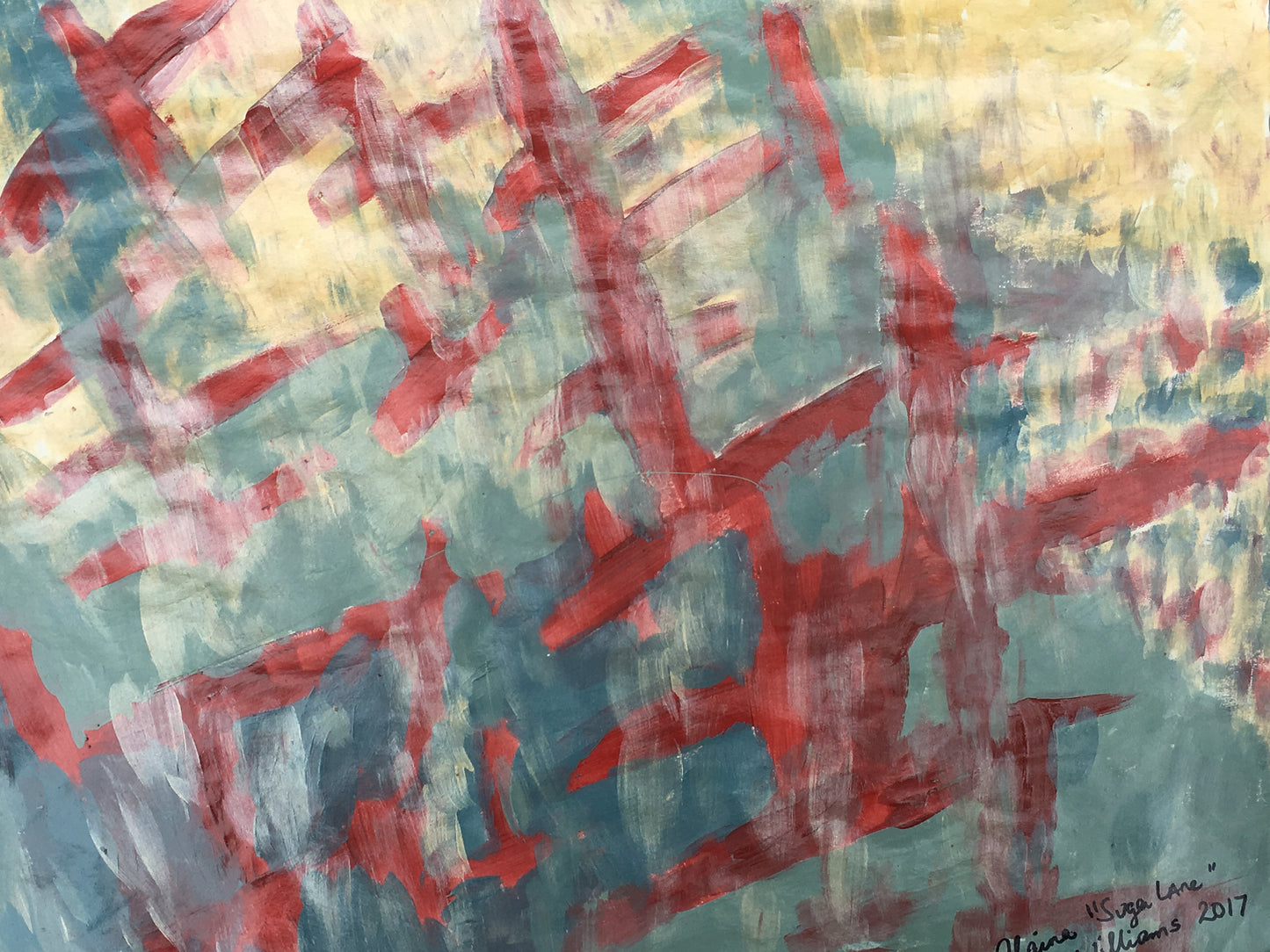 "Veil" Painting on Paper From "Fragile Existence"