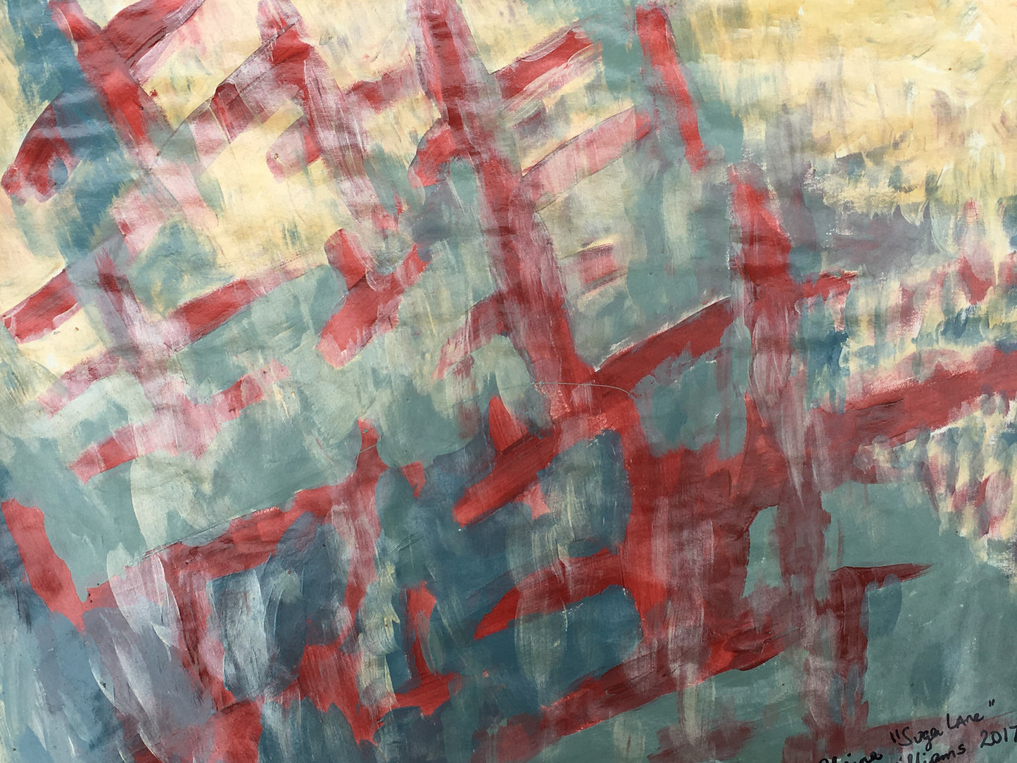 "Veil" Painting on Paper From "Fragile Existence"