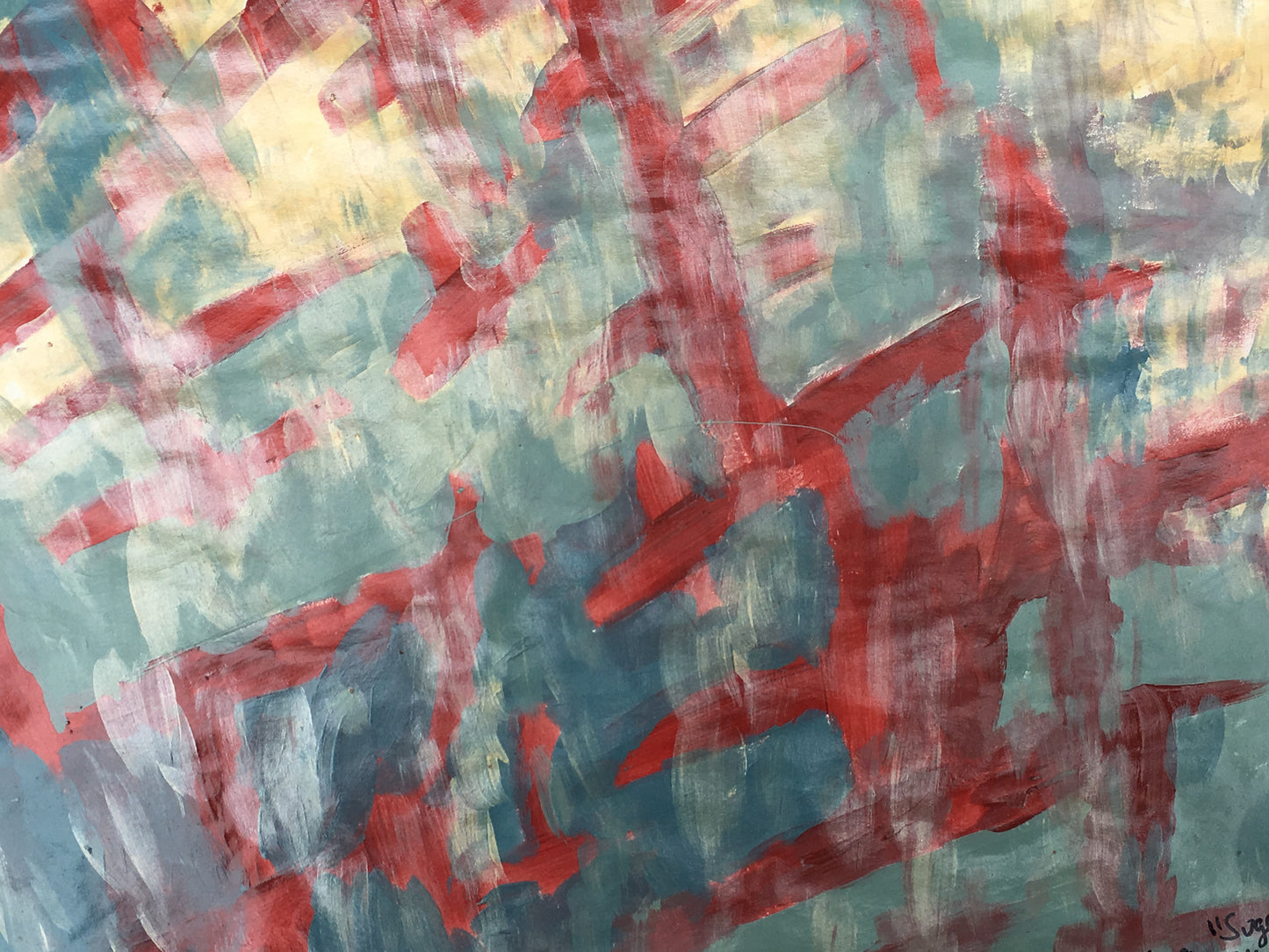 "Veil" Painting on Paper From "Fragile Existence"